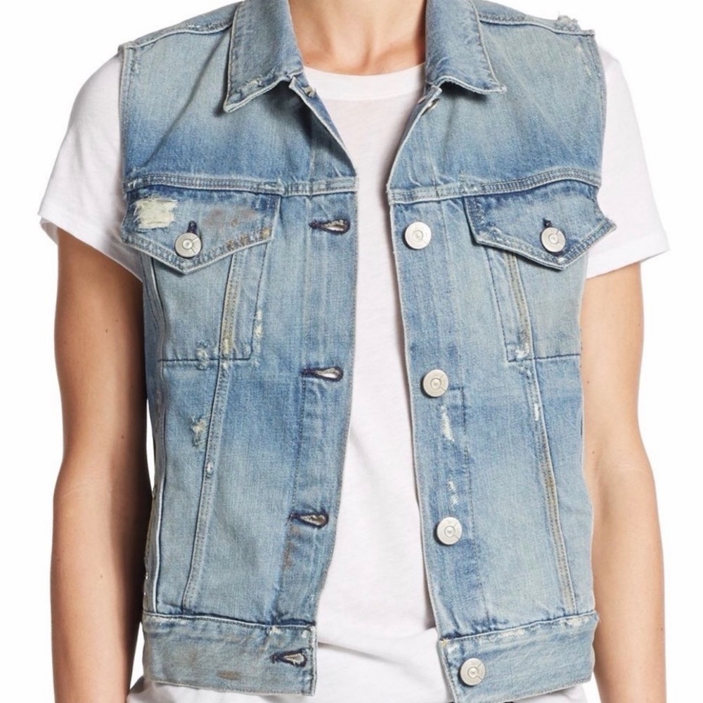 3x1 Light Blue Denim Vest